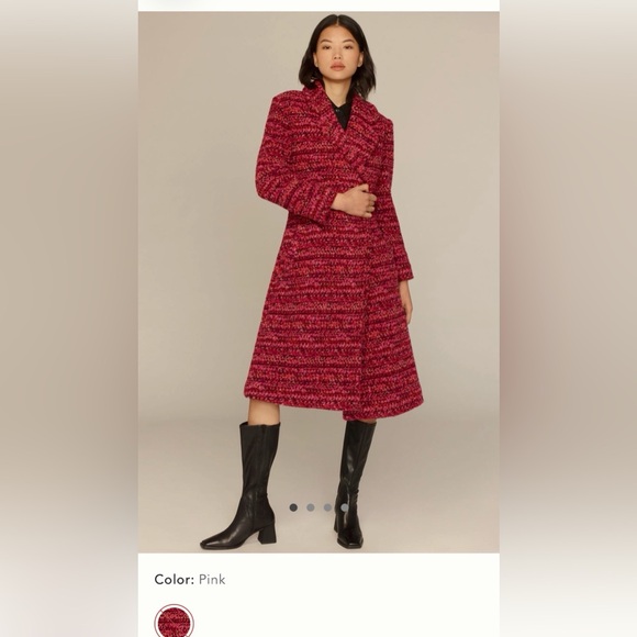 Anthropologie Jackets & Blazers - NWT Anthropologie Hutch Kat Chic Red Tweed Coat